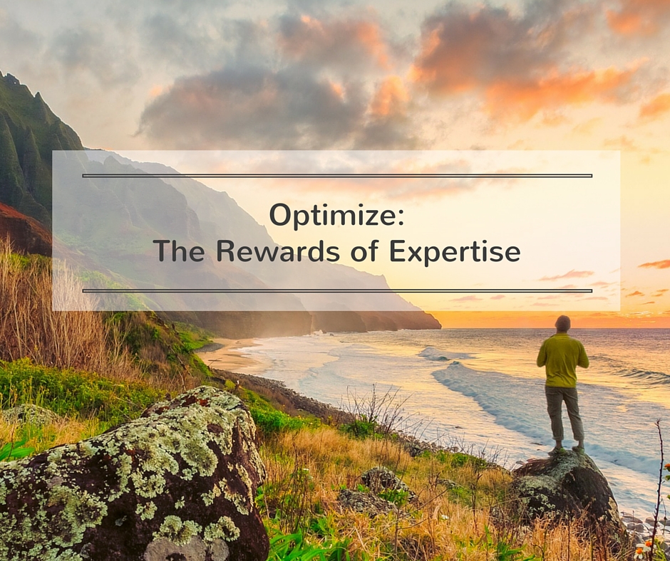 Optimize: The Rewards of Expertise